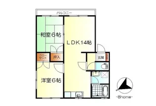 エクレメゾン【2階】の間取り