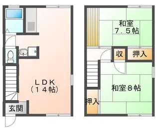 コーポ高槻の間取り