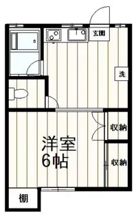 コーポ光栄【1階】の間取り