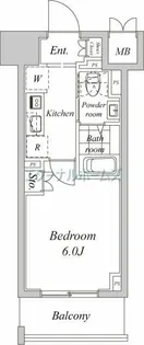 プラウドフラット神楽坂II【2階】の間取り