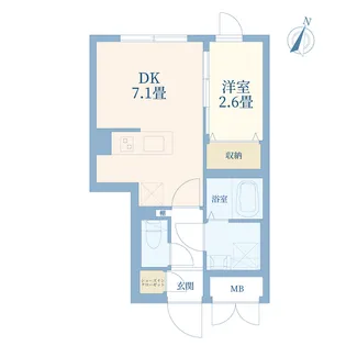ウェルスクエア駒場東大前【3階】の間取り