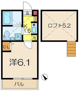 フルール井土ヶ谷【2階】の間取り