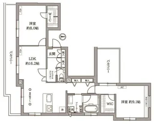 神奈川県横浜市鶴見区下末吉6【マンション】の間取り