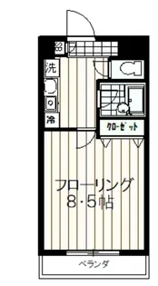 東京都八王子市東中野【マンション】の間取り