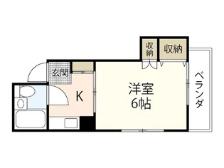 ひらた屋ハイツ【3階】の間取り
