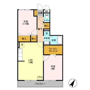 フォンティーヌ国分寺台【1階】の間取り