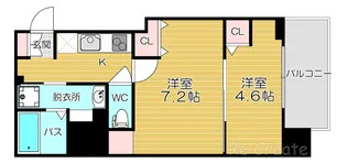 大阪府大阪市天王寺区玉造本町【マンション】の間取り