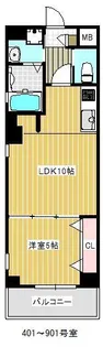 Ciel三条【9階】の間取り