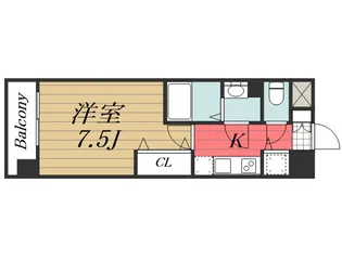 千葉県千葉市中央区本千葉町【マンション】の間取り