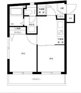 ルーブル駒沢大学【2階】の間取り
