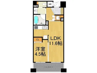セイル西宮北口【3階】の間取り