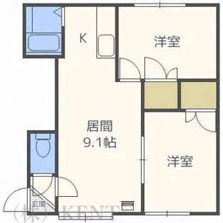 アルデ33【3階】の間取り
