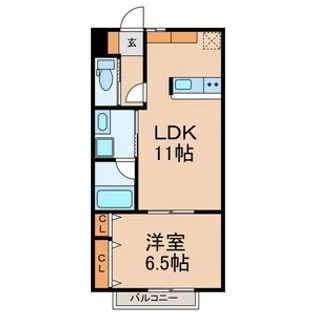 フォンテ鷺沼【1階】の間取り