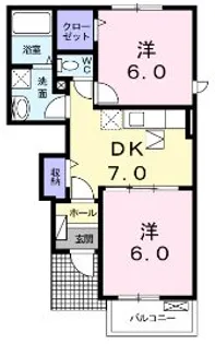グランソレイユRM II【1階】の間取り