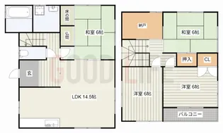 兵庫県加古郡稲美町国岡【一戸建】の間取り