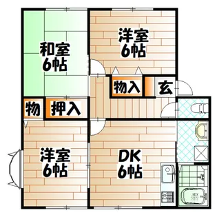 ウィンディア赤坂A棟【1階】の間取り