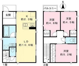 埼玉県さいたま市見沼区大和田町2【一戸建】の間取り