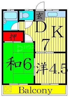 ブラウンハイツ【2階】の間取り