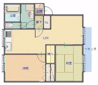 グランパレ陽向【2階】の間取り