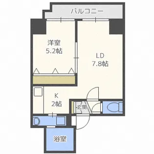 ISグランデ札幌【5階】の間取り