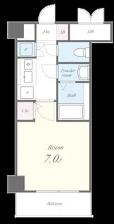 ヴィラマリオン【1階】の間取り