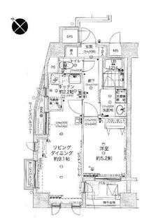 プラグレス王子【3階】の間取り