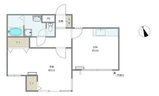 YKマンション【2階】の間取り