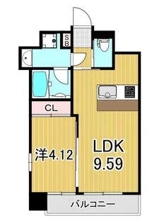 プレジオ亀有【9階】の間取り