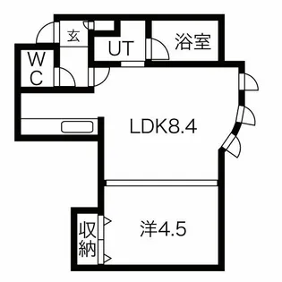 クラウディア山の手【3階】の間取り