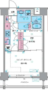 GENOVIA浅草VIskygarden【7階】の間取り