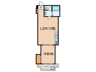 麻布十番ハイツ【2階】の間取り
