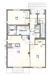 Vranz博多南【1階】の間取り
