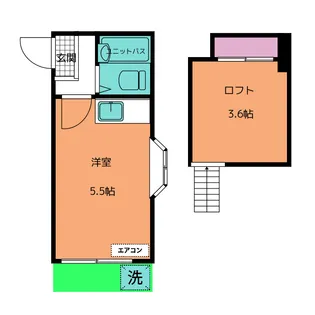 アレックス峰【1階】の間取り