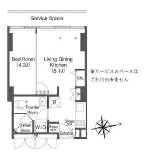 東京都港区港南4【マンション】の間取り