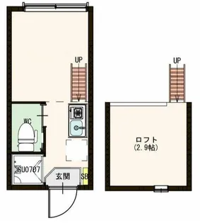 メゾンクレール【1階】の間取り