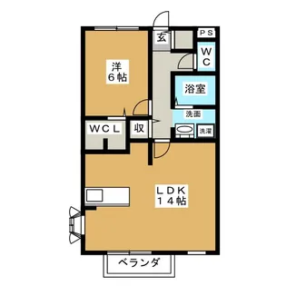ハウス八重桜【2階】の間取り