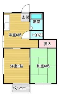 マンションキャロット【1階】の間取り