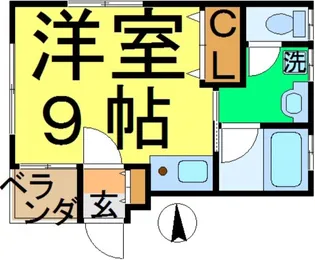 イーストサン【1階】の間取り