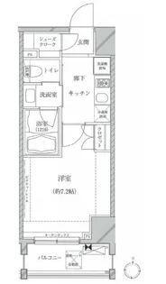 クレイシア亀戸【6階】の間取り