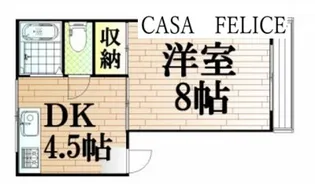 シティハイツ【1階】の間取り