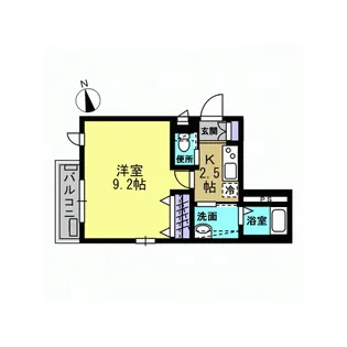 レジデンス観音【3階】の間取り