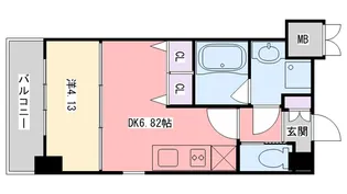 プレジオ西宮【5階】の間取り