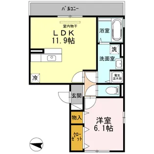 ロイヤルガーデン木場【2階】の間取り