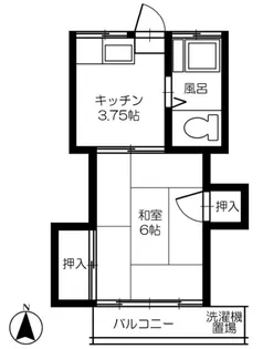 コーポ純【2階】の間取り