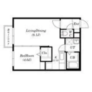 ヴィレッジ円山公園【2階】の間取り