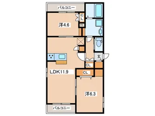 Ever Forest【2階】の間取り