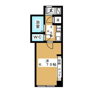 城山ハイツII【3階】の間取り