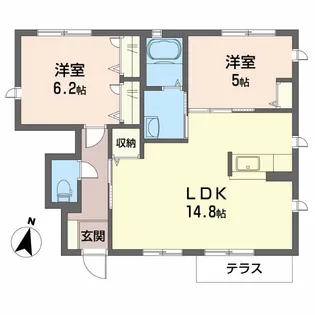 シャーメゾンFuji I【1階】の間取り