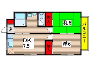 第2 サニーハイツ【2階】の間取り