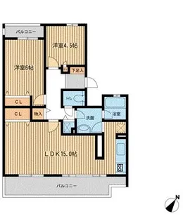 セレーノ大宮D棟【1階】の間取り